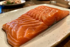 Why do you soak salmon in salt water? 