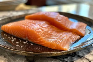 Why do you soak salmon in salt water? 