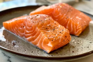 Why do you soak salmon in salt water? 