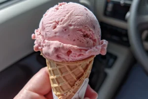 How do you keep strawberry ice cream from getting icy?