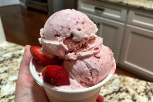 strawberry ice cream recipe