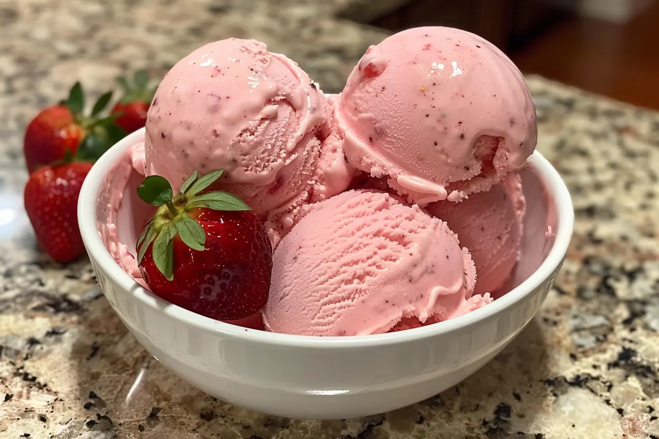 strawberry ice cream recipe